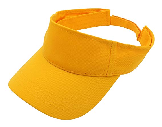 Top Level Sun Sports Visor Men Women - 100% Cotton Cap Hat