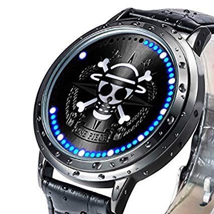 Wildforlife Anime One Piece Straw Hat Pirates Luffy Collector's Edition Touch LED Watch
