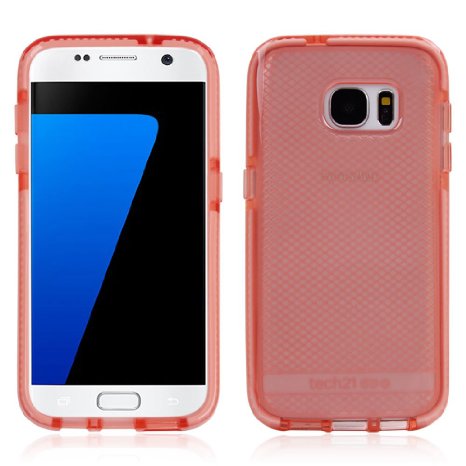 Tech21 Impactology New Generation Samsung Galaxy S7 Case Grid Mech Classical Check Cellphone Protecction Cover Case- Pink