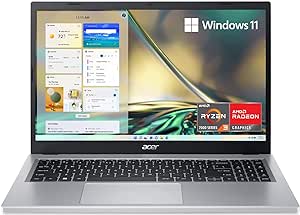 Acer Aspire 3 A315-24P-R7VH Slim Laptop | 15.6" Full HD IPS Display | AMD Ryzen 3 7320U Processor | AMD Radeon Graphics | 8GB LPDDR5 | 512GB SSD | US English Keyboard | Wi-Fi 6 | Windows 11 in S Mode