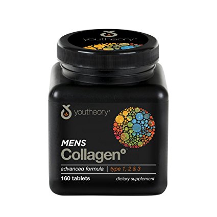 Youtheory Mens Collagen Advanced 1, 2, and 3, 160 Count