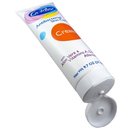 Ca-Rezz Non-greasy Antibacterial Skin Care Cream with Aloe Vera, Allantoin and Vitamins A,D & E - 9.7 Oz Tube