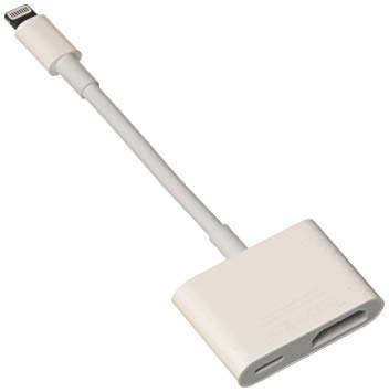 Apple Lightning Digital AV Adapter for Select iPhone, iPad and iPod Models (MD826AM/A) (Renewed)