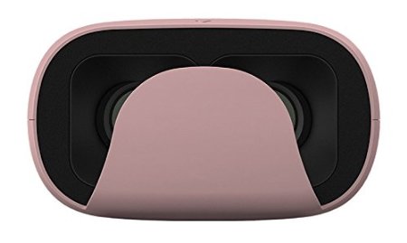 Uniify Verge Lite VR Headset UV006: 3D Virtual Reality Headset Glasses for iPhone 6/Plus, Galaxy S7, Note 6 Compatible with Google Cardboard and Daydream, Pink