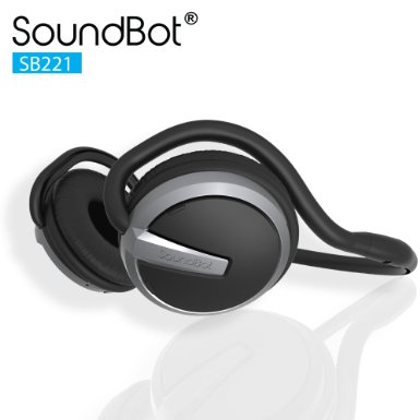 SoundBot SB221 HD Wireless Bluetooth 40 Headset Sports-Active Headphone for 20Hrs Music Streaming and 25Hrs HandsFree Calling w Sweat Resistant Ergonomic Secure-Fit Design and Voice Command Support