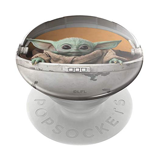 PopSockets PopGrip: Swappable Grip for Phones & Tablets - Star Wars - The Child Pod