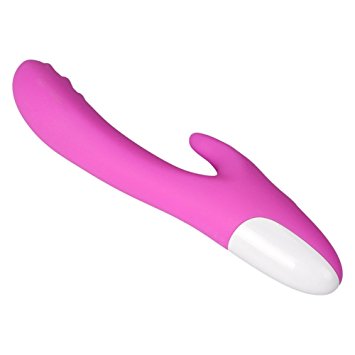 Zealite Cordless Electronic Massager Waterproof USB Rechargeable Multi-speed Handheld Dual Massage Purple