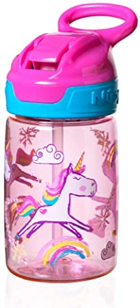 Nuby Tritan Sippy Cup, Incredible Gulp Active Toddler Cup, 360 ml, Pink Unicorn