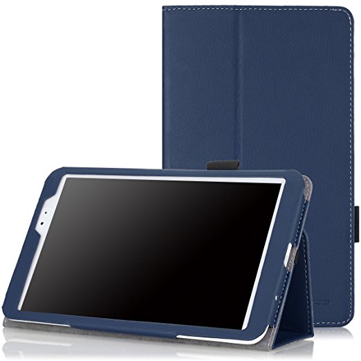 MoKo LG G Pad 8.3 Case - Slim Folding Cover Case with Built-in Hand Strap & Stylus Pen Loop for LG G Pad 8.3 Inch V500/V510/VK810 Verizon 4G LTE Tablet, INDIGO (With Smart Cover Auto Wake / Sleep)