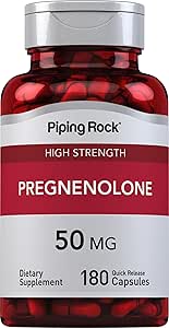 Piping Rock Pregnenolone 50 mg | 180 Capsules | Hormone Support Supplement | Non-GMO, Gluten Free