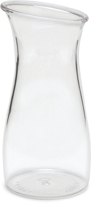 Carlisle 7090107 Cascata Carafe Juice Jar Beverage Decanter Only, Plastic, .50 L, Clear