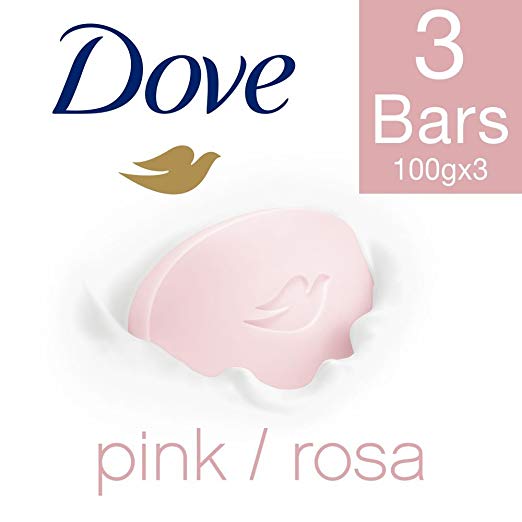 Dove Pink Rosa Beauty Bathing Bar, 100g (Pack of 3)