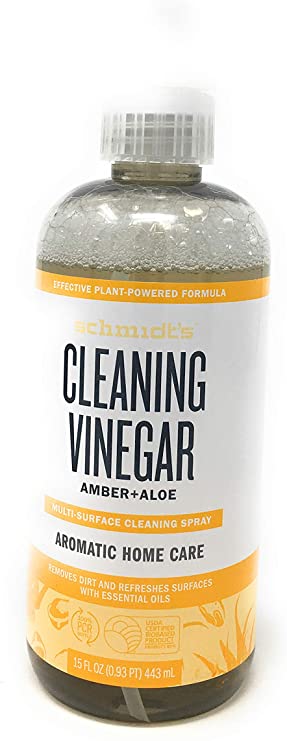 Schmidt's Deodorant, Spray Multi-Surface Vinegar Amber Aloe, 16 Ounce