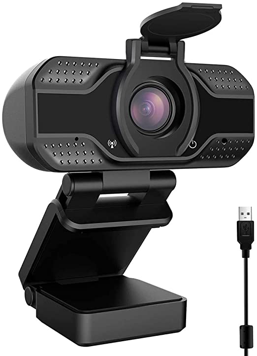 CASE U HW2 1080P Webcam with Microphone and Privacy Cover, 1080P HD USB Web Camera, Streaming Webcam for Desktop or Laptop Video Calling Recording Conferencing, Plug and Play, Fixed Focus HD Webcam
