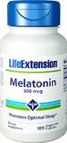 Life Extension Melatonin Time Released Vegetarian Tablets 300 mcg 100 Count