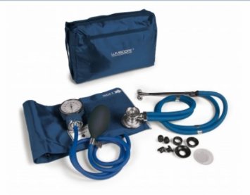 Lumiscope Dark Blue Blood Pressure and Stethoscope Kit