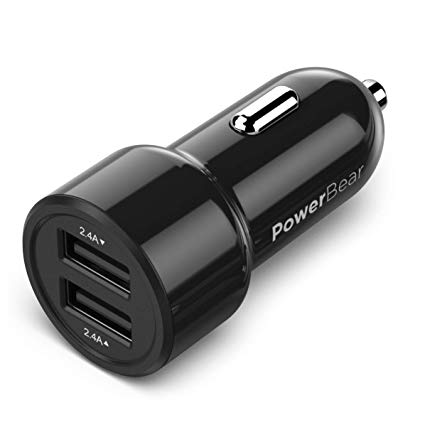 PowerBear Dual USB Car Charger [24W] for iPhone & Android