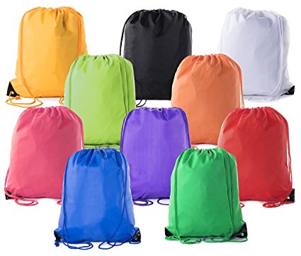 Mato & Hash Basic Drawstring Tote Cinch Sack Promotional Backpack Bag