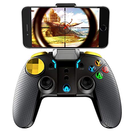 FociPow ipega Wireless Bluetooth Gamepad Joystick Multimedia Game Controller Compatible with iOS Android Phone Window PC