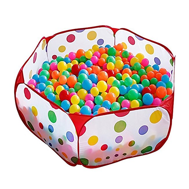 Kids Ball Pit Playpen, 39.4-inch by 19.7-Inch with Zippered Storage Bag…