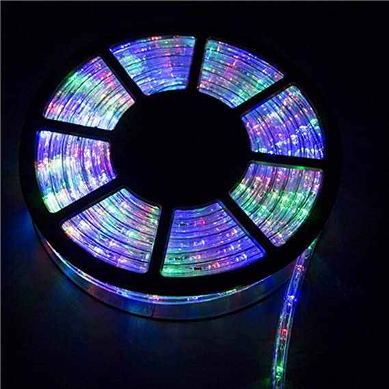 PUPZO LED Rope Lights,50FT-150FT 540-1620leds Strip Lights Waterproof Home in/Outdoor Christmas Decorative Party Lighting (150FT, Multicolor)