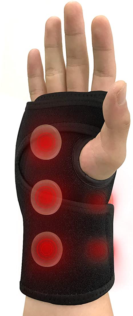 UTK Jade Infrared Wrist Heating Pad Wrap, Wrist Brace for Carpal Tunnel Relieves Sprains and Sore Muscles, Wrist Support Brace Pain Relief, Tendonitis-Right Hand