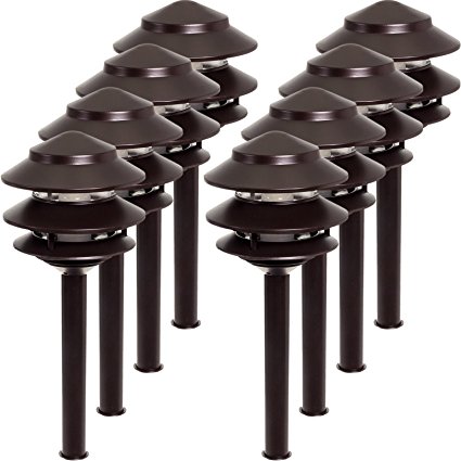 8 Pack Westinghouse 2.4W Low Voltage LED Landscape Pathlight (Remington Bronze)