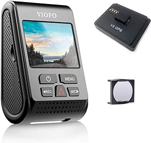 VIOFO Caméra embarquée A119 V3 2560 x 1600p Quad HD  avec enregistreur GPS et CPL édition 2022