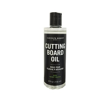 Caron & Doucet - Coconut Cutting Board Oil & Butcher Block Oil - 100% Plant Based, Made From Refined Coconut Oil, Does Not Contain Petroleum (Mineral Oil). (8oz Plastic)