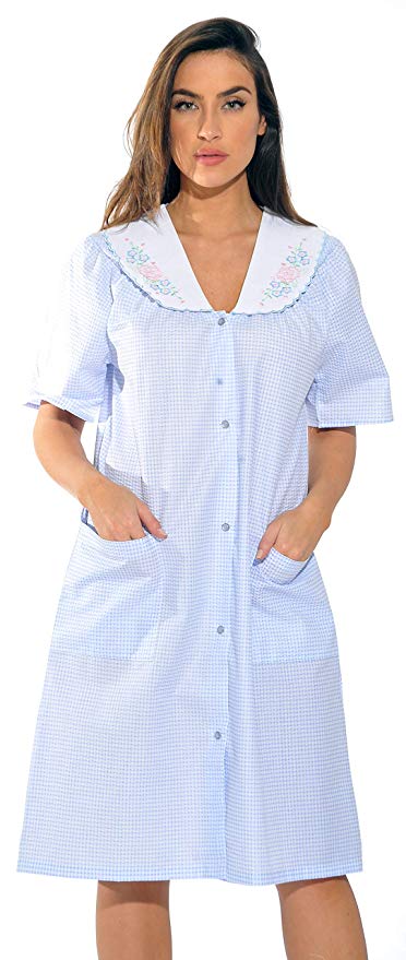 Dreamcrest Short Sleeve Duster/Housecoat/Women Sleepwear