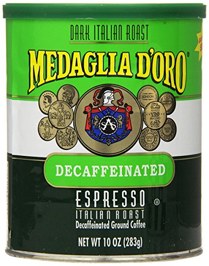 Medaglia D'Oro Italian Roast Decaffeinated Espresso Coffee, 10 Ounce