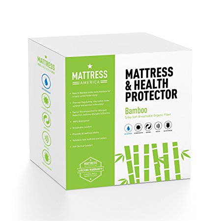 Mattress America Premium Bamboo Mattress Protector (Queen)
