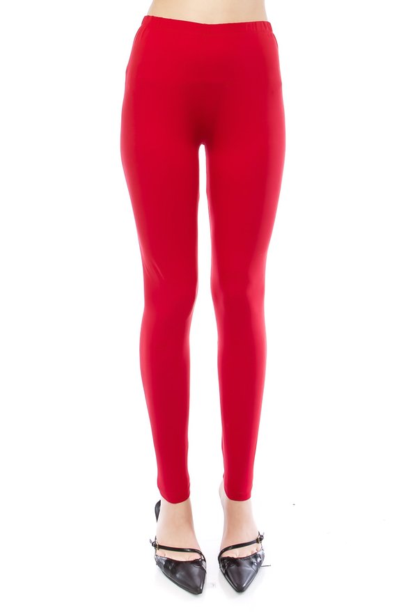 VIRGIN ONLY Women's High Waist Knit Color Leggings Also Available In Plus Size