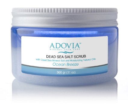 Adovia Dead Sea Salt Body Scrub, 11 oz.