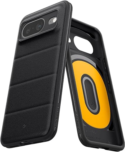 Caseology Athlex for Google Pixel 8 Case, [Sandstone Texture], Side Grip Patterns Phone Cover for Google Pixel 8 - Active Black