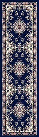 Home Dynamix Area Rugs: Premium Rug: 7069: Navy Blue 1ft. 9in. by 7ft. 2in.  Runner