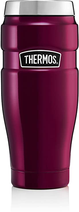 Thermos Stainless King Travel Tumbler, Raspberry, 470 ml