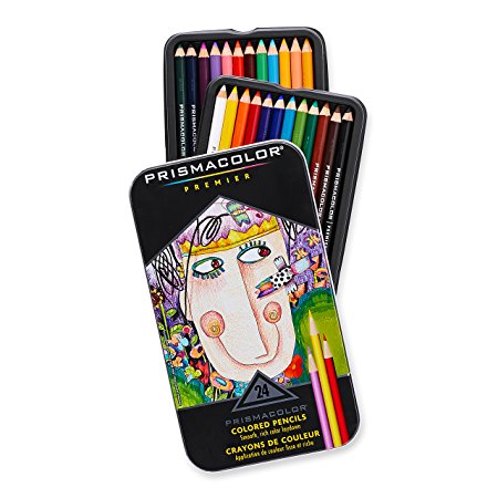 Prismacolor Premier Colored Pencil Set 24/Tin
