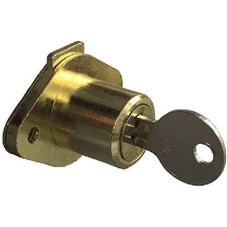 NATIONAL MFG/SPECTRUM BRANDS HHI N183-772 Keyed Drawer Lock, Brass