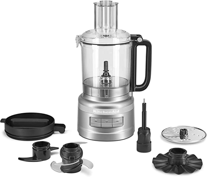 KitchenAid 9 Cup Food Processor, Contour Silver