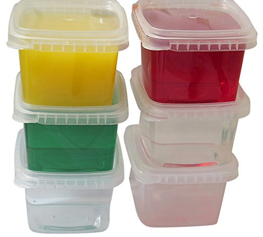 Space Saver Deli Food Storage Containers With Lids 16 Oz. Tamper evident security system Leak Proof- easy stackable - Restaurant Take Out container -Freezer microwave dishwasher safe -25 sets