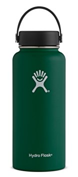 Hydro Flask Double Wall Vacuum Insulated Stainless Steel Leak Proof Sports Water Bottle, Wide Mouth with BPA Free Flex Cap