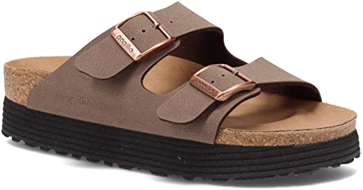 Birkenstock Womens Limited Papillio Arizona Platform Vegan Sandal, Adult, Mocha, 41 N EU