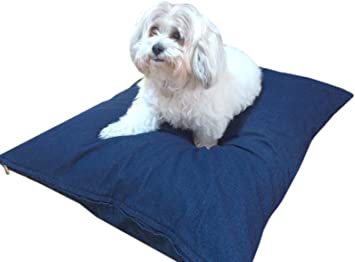 DIY Do It Yourself Durable Heavy Duty Comfortable Luxurious Soft Pet Bed Dog Pillow Bed Cover   Internal Inner Liner Waterproof Resistant Case Set for Small Medium and Large Dogs - in Microsuede, Denim Jean, Canvas and Coral Fleece fabrics-COVERS ONLY Flat Style