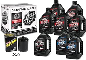 V-Twin Oil Change Kit Synthetic w/Black Filter, Milwaukee-Eight