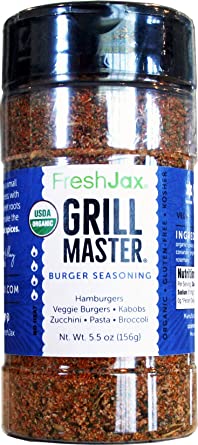 FreshJax Premium Gourmet Organic Spice Blends (Grill Master: Organic Burger Seasoning)