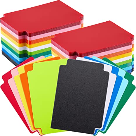 250 Pieces Card Dividers Multicolor Trading Card Dividers Plastic Card Separator, 2.7 x 3.8 Inches, 10 Colors