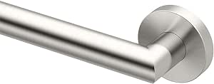 Gatco 974 Glam Wall Mounted 24" Grab Bar, Satin Nickel/ADA Compliant Safety Grab Bar for Bathroom