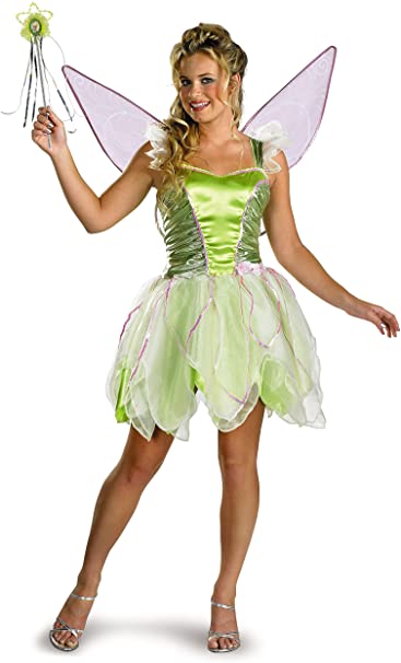 Disguise Women's Disney Fairies Tinker Bell Deluxe Costume