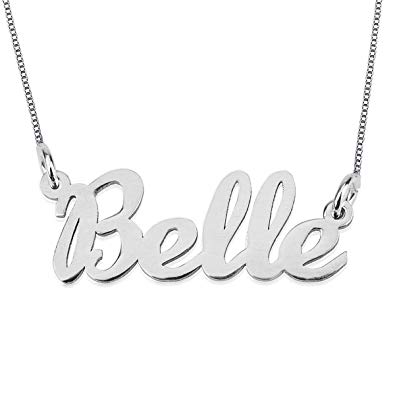 HACOOL Personalized Names Necklace Sterling Silver Custom Made with Any Names